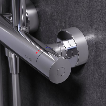 Душевая система AM.PM Gem F0790410 с термостатом Хром 