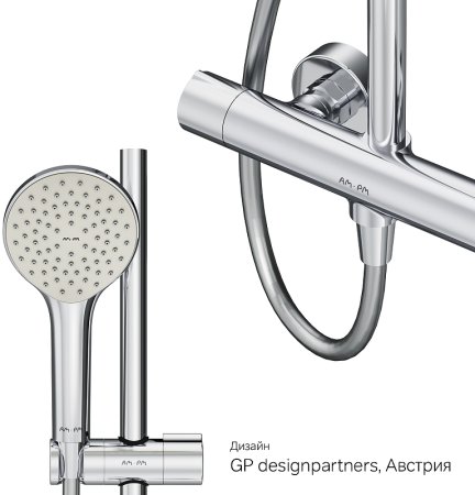 Душевая система AM.PM Gem F0790410 с термостатом Хром 