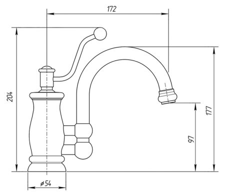 Смеситель Migliore Vivaldi ML.VIV-9913 Cr для раковины 