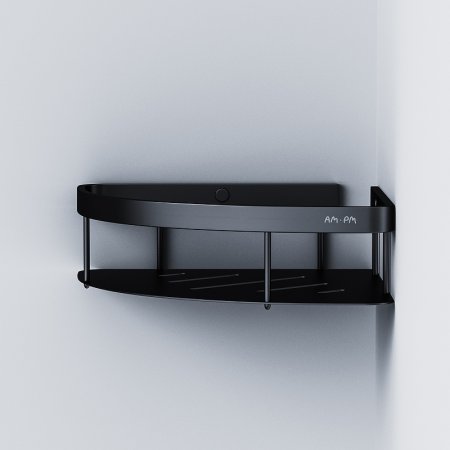 Полка корзина AM.PM Sense L A7454122 угловая Черная матовая 