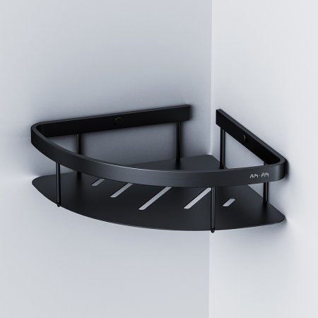 Полка корзина AM.PM Sense L A7454122 угловая Черная матовая 