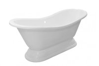 Ванна отдельностоящая из литьевого мрамора Эстет Бостон 180 180x74 на подиуме