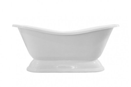 Ванна отдельностоящая из литьевого мрамора Эстет Бостон 180 180x74 на подиуме 