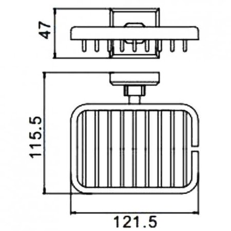 Мыльница Gappo G38 G3802-1 Хром 