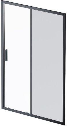 Душевая дверь AM.PM Gem 140 W90G-140-1-195BG профиль Черный матовый стекло тонированное-прозрачное 