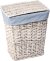 Корзина для белья WasserKRAFT Lippe WB-450-M белая, средняя 