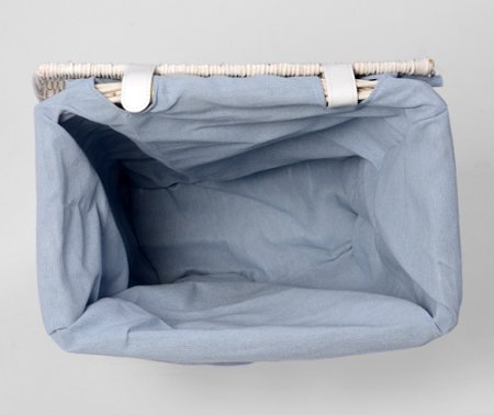 Корзина для белья WasserKRAFT Lippe WB-450-M белая, средняя 