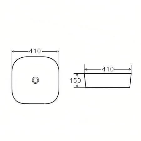 Раковина-чаша D&K Venice 41 DT1020616 Белая 