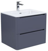 Тумба с умывальником, подвесная, 60 см, темно-серый, Edifice, IDDIS подходит умыв. 0106000i28 (EDI60D0i95K)