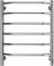 Электрический полотенцесушитель Terminus Виктория П6 500х650 4670078531193 Хром 