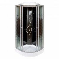 Душевая кабина Deto L 809 с гидромассажем и электрикой BLACK