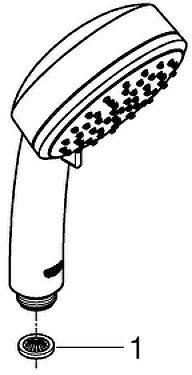 Ручной душ Grohe Tempesta Cosmopolitan 27571002 Хром 