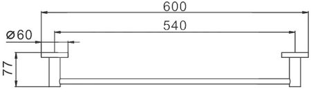 Полотенцедержатель Frap F301 F30101 Сатин 