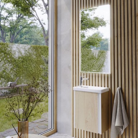 Тумба под раковину Aqwella Urban 45 URB0145DD подвесная Дуб Давос 