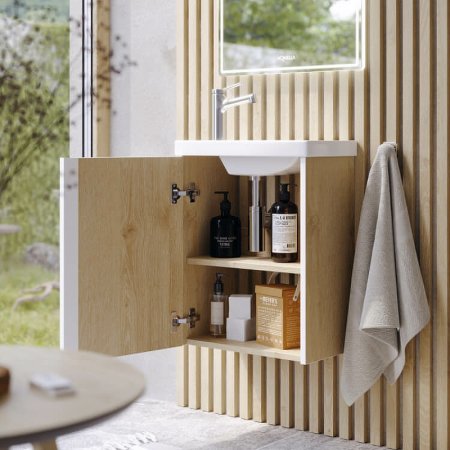 Тумба под раковину Aqwella Urban 45 URB0145DD подвесная Дуб Давос 