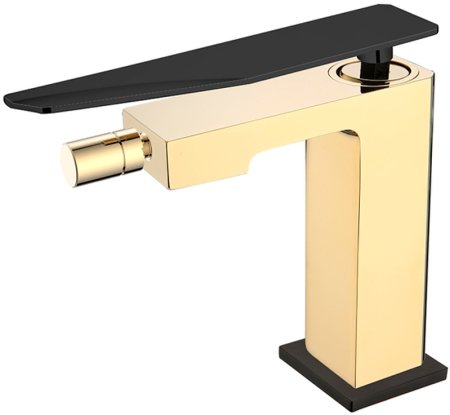 Смеситель для биде Boheme Q 146-GB.2 Золото Черный 