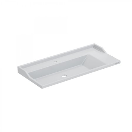 Тумба Санта Омега 100 напольная с умывальником Сириус 100 