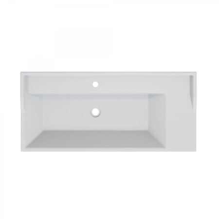 Тумба Санта Омега 100 напольная с умывальником Сириус 100 