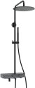 Душевая система WasserKRAFT A114.160.217.CB Thermo с термостатом Черная матовая 