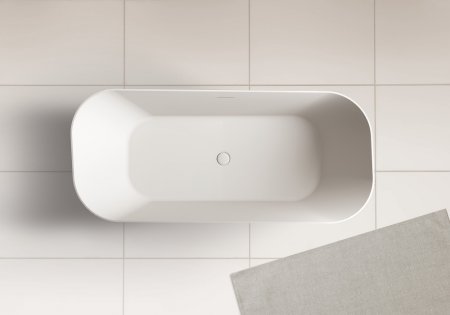 Ванна из искусственного камня ABBER Stein AS9609 белая матовая 