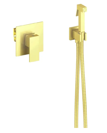 Гигиенический душ Timo Selene 2089/17SM со смесителем, золото матовое 