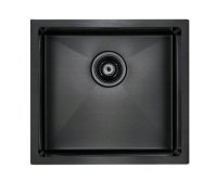 Мойка кухонная Paulmark Weser PM804844-GM вороненая сталь