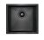 Мойка кухонная Paulmark Weser PM804844-GM вороненая сталь 