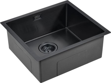 Мойка кухонная Paulmark Weser PM804844-GM вороненая сталь 