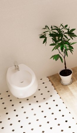 Биде Sanita Luxe Ringo RNGSLBI01 подвесное Белое 