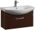 Тумба под раковину Aquaton Ария 80 1A141701AA430 подвесная Темно-коричневая 