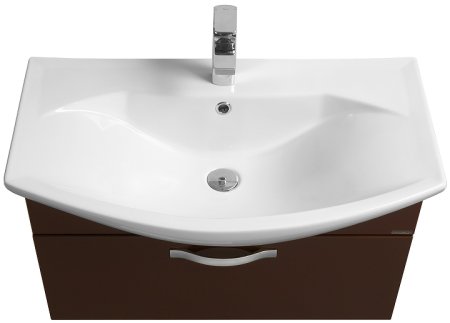 Тумба под раковину Aquaton Ария 80 1A141701AA430 подвесная Темно-коричневая 