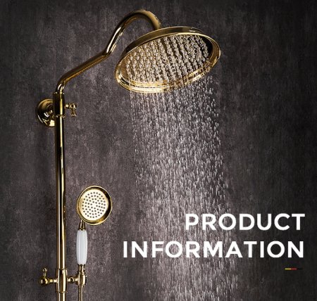 Душевая система Gappo G89-6 G2489-6 Золото 