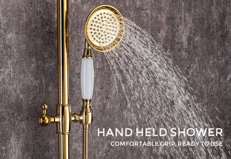 Душевая система Gappo G89-6 G2489-6 Золото 