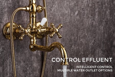 Душевая система Gappo G89-6 G2489-6 Золото 