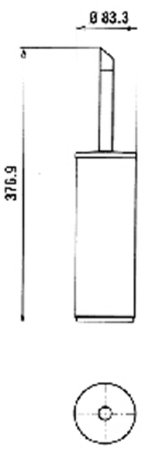 Ершик для унитаза Paini Morgana 73CR061 Хром 