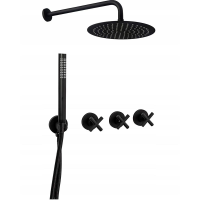 Душевая система встраиваемая REA Exit REA-P8000 чёрная