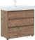 Тумба с раковиной Aquanet Nova Lite 85 дуб рустикальный (3 ящика) 