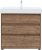 Тумба с раковиной Aquanet Nova Lite 85 дуб рустикальный (3 ящика) 