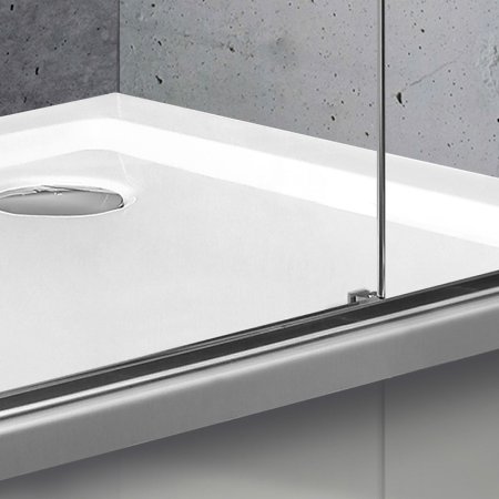 Душевой уголок Vincea Slim 90х90 VSS-2SL900CLB профиль Черный матовый стекло прозрачное 