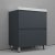 Тумба напольная Style Line "Манхэттен 70" ЭМАЛЬ под ASTI 70 2 ящика PLUS графит 