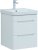 Тумба с раковиной Aquanet София 50 белый глянец (2 ящика) 