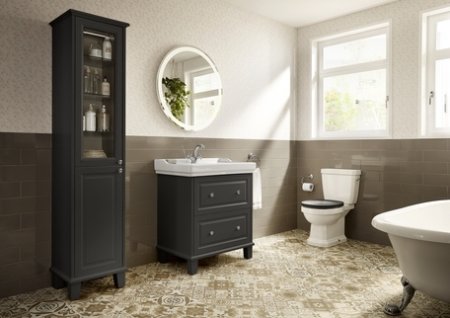 Тумба под раковину Roca Carmen 80 857135417 Серый сатин 