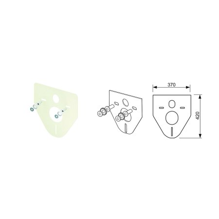Система инсталляции для унитазов TECE TECEbase 2.0 K447926 с кнопкой смыва TECEloop белая 