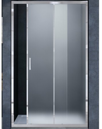 Душевая дверь Vincea Alpha 130 VDS-3AL130MT профиль Хром стекло текстурное 