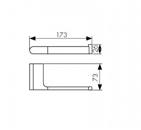 Держатель туалетной бумаги Kaiser KH-2700 Хром 