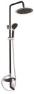 Душевая система Shevanik S9836H, черный/хром 