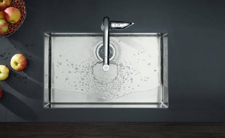 Смеситель Hansgrohe Metris Select M71 73807000 для кухонной мойки, хром 