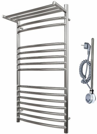 Электрический полотенцесушитель Point Альфа PN05150SPE П14 500x1000 с полкой левый/правый Хром 