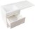 Тумба под раковину Style Line Даллас Люкс Plus 110 СС-00002350 подвесная Белая 