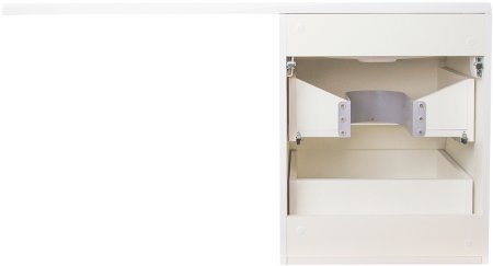 Тумба под раковину Style Line Даллас Люкс Plus 110 СС-00002350 подвесная Белая 